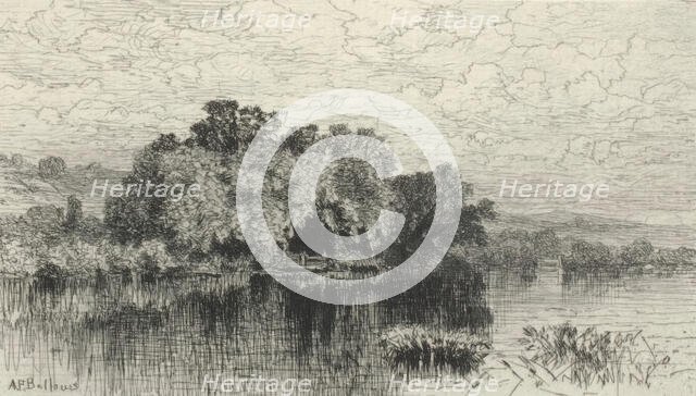 Landscape with Lake, c1850-1880. Creator: Albert Fitch Bellows.