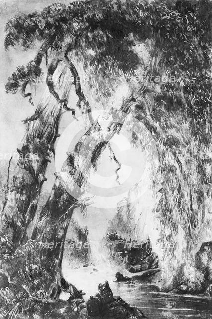 Trenton Falls, New York, 1836.  Creator: Robert Jones.