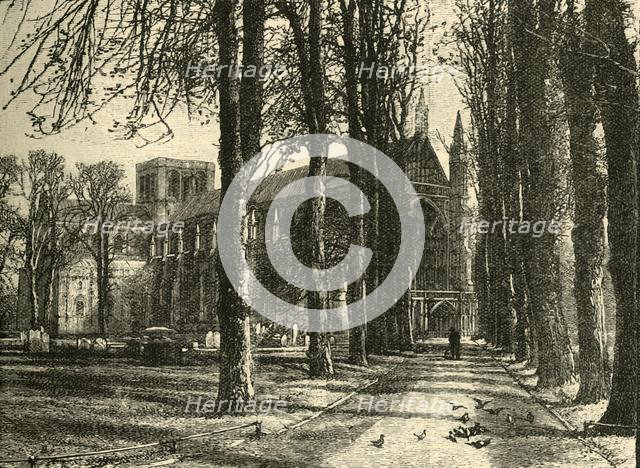 'Winchester Cathedral , from the North-West', 1898. Creator: Unknown.