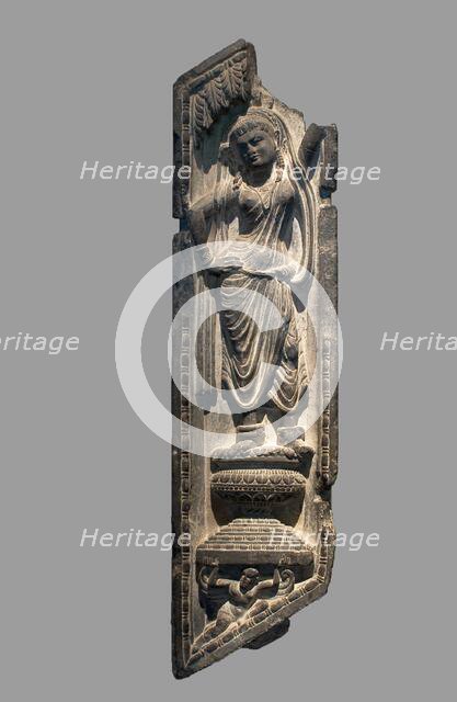 A Yakshi Grasping a Tree, Kushan period, 2nd/3rd century. Creator: Unknown.