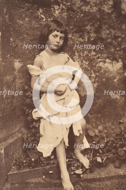 Alice Liddell as "The Beggar Maid", 1858. Creator: Lewis Carroll.