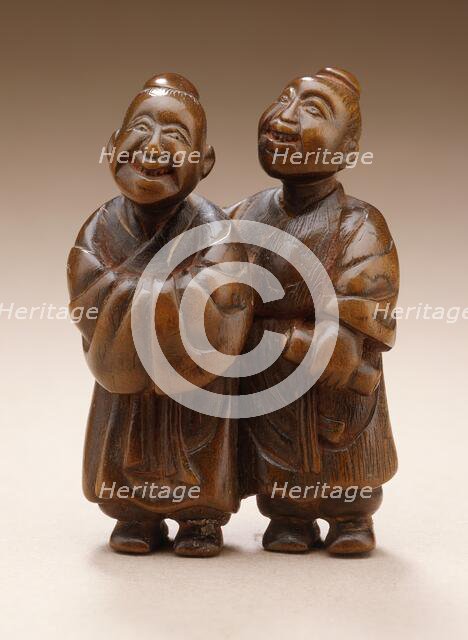 Kanzan and Jittoku: Two Zen Worthies, Late 18th century. Creator: Unknown.