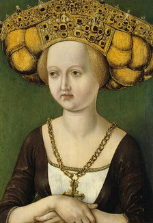 Portrait of Kunigunde of Austria, 1485. Creator: Anon.