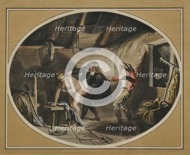 La Jument du compère Pierre (after the poem by Jean de La Fontaine), 1800. Artist: Ramberg, Johann Heinrich (1763-1840)