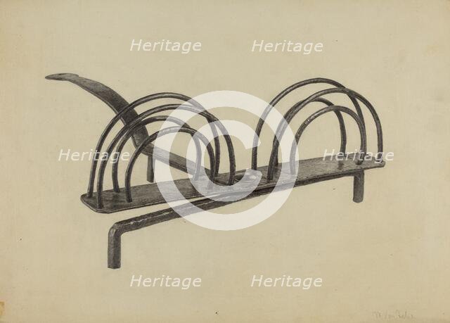 Toast Rack, c. 1938. Creator: Maurice Van Felix.