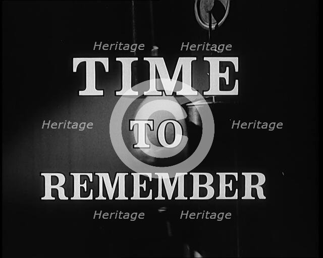 "Time to Remember" - title card, 1929.  Creator: British Pathe Ltd.