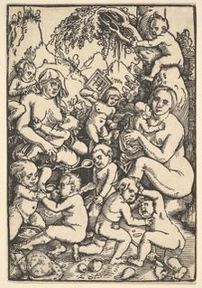 Two Mothers with Children (Die Kinderaue), ca. 1512. Creator: Hans Baldung.