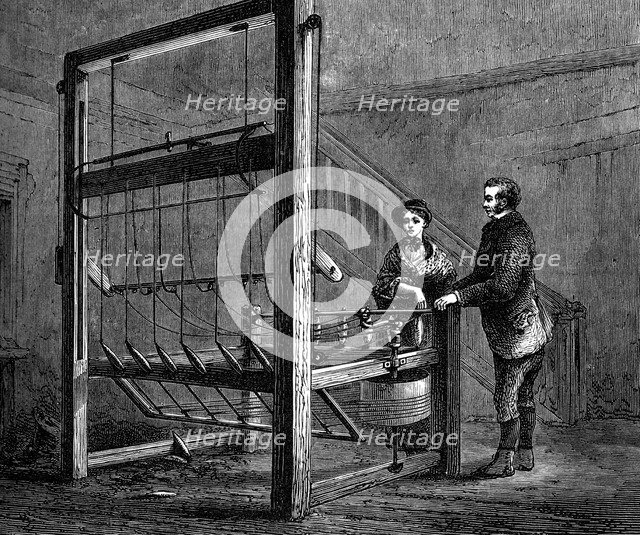 Thomas Highs' spinning jenny, (c1880). Artist: Unknown