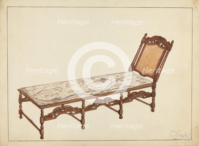 Day Bed, 1935/1942. Creator: Nicholas Gorid.