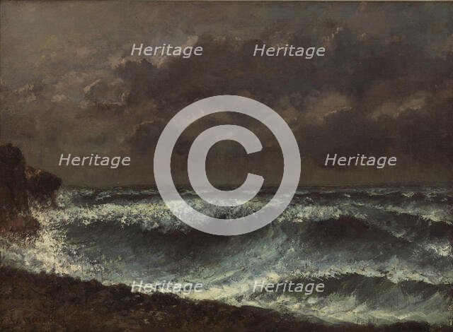 Storm Front on the Horizon, 1872-1873. Creator: Courbet; Gustave (1819-1877).