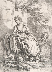 The Young Girl Resting, 1756. Creator: Francois Boucher.