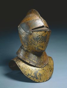 Close Helmet (from a funerary achievement?), c.1590-1625. Creator: Unknown.
