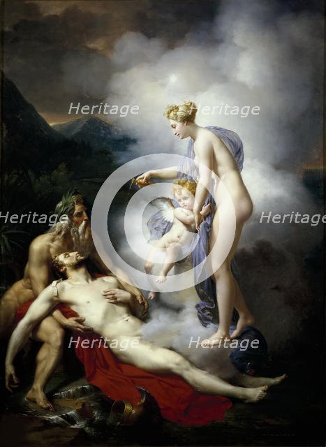 Venus Pouring a Balm on the Wound of Aeneas, c. 1805-1810. Creator: Blondel, Merry-Joseph (1781-1853).