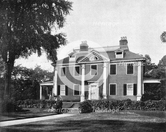 Longfellow's House, Cambridge, Massachusetts, USA, 1893.  Artist: John L Stoddard