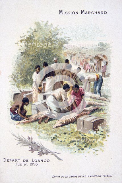 Departure from Loango, July 1896. Artist: Unknown