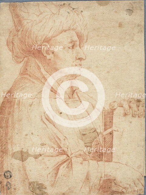 Bust of Turbanned Man with a Book, n.d. Creator: Unknown.