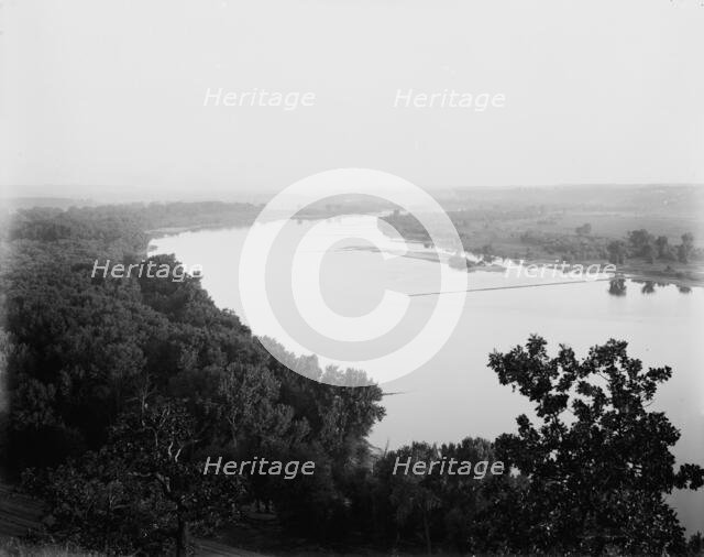 St. Paul, Minn., the Mississippi from the Indian mounds, between 1880 and 1899. Creator: Unknown.