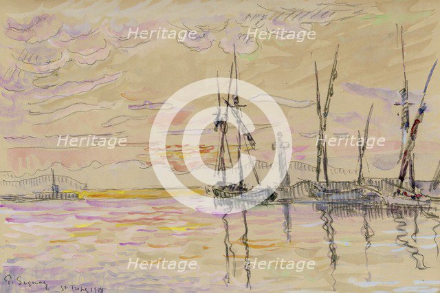 'St Tropez', 1918. Artist: Paul Signac.