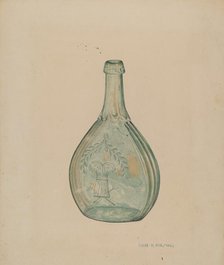 Glass Bottle, c. 1940. Creator: Claude Marshall.