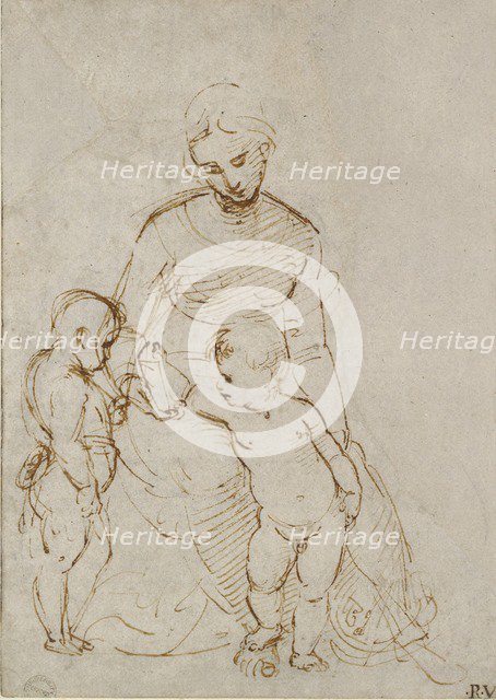 The Virgin and Child with St John, early 16th century. Artist: Raphael.