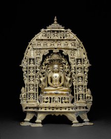 Altarpiece with the First Jaina Tirthankara Rishabhanatha Surrounded by Twenty-..., 1089 A.D. Creator: Unknown.
