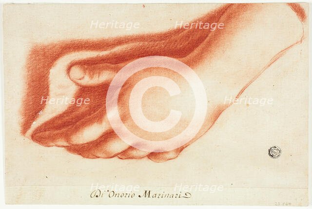 Plaster Cast of Left Hand, n.d. Creator: Onorio Marinari.