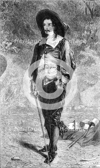 "The Time and Place", by J. Pettie, in the Exhibition of the British Institution, 1864.  Creator: W Thomas.