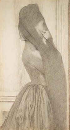 The Veil, c. 1887. Creator: Fernand Khnopff.