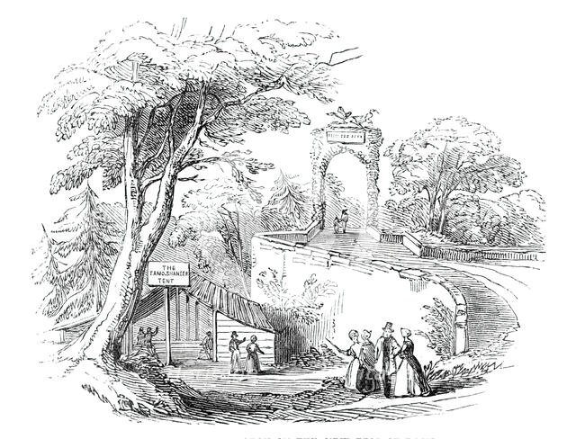 Arch on the new Brig of Doon, 1844. Creator: Unknown.