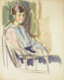 Sketch for a Portrait, c1910s. Creator: Verner Thome.