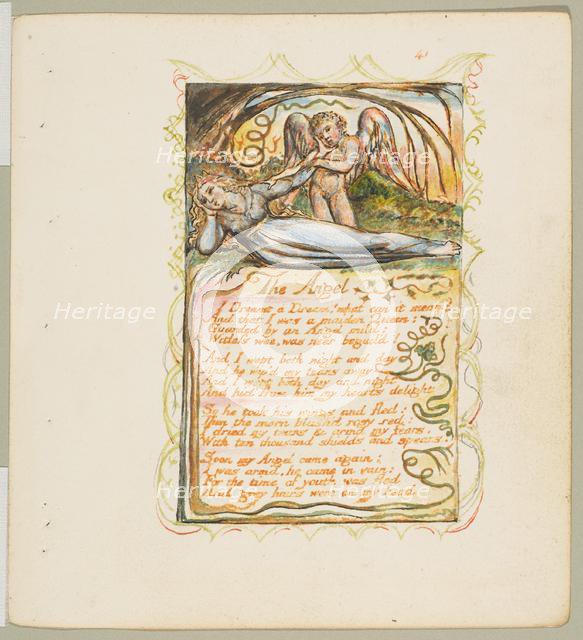 Songs of Innocence and of Experience: The Angel, ca. 1825. Creator: William Blake.