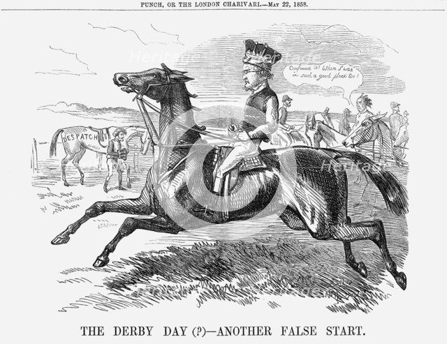 'The Derby Day(?) - Another False Start.', 1858. Artist: Unknown