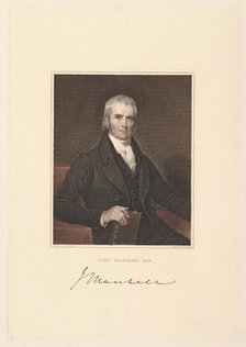 Chief Justice John Marshall, 1833. Creator: Asher Brown Durand.