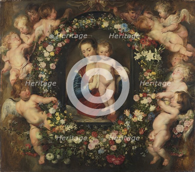 Madonna in a Garland of Flowers, c. 1616-1618.