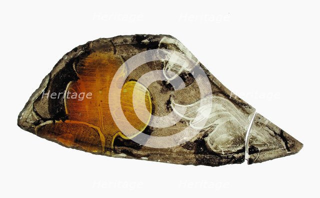 Glass Fragment, German, 17th century. Creator: Unknown.