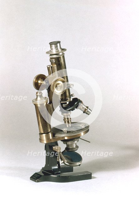 Microscope made by C Reichert, Vienna, 1895. Artist: C Reichert
