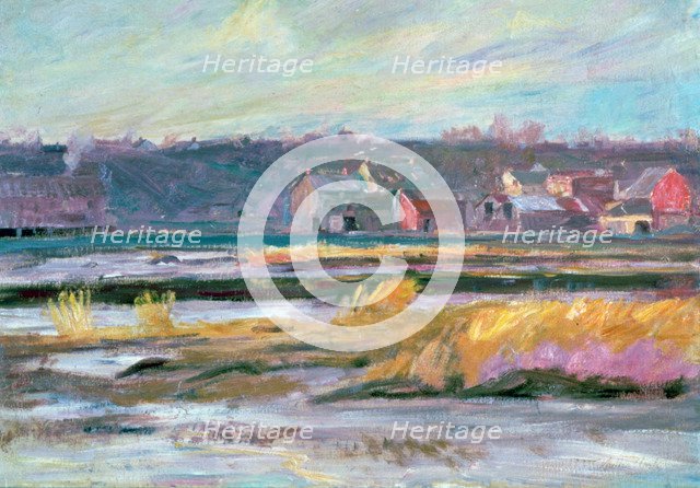 'Connecticut Marshes', c1868-1917. Artist: Walter Clark