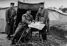 Gen. Sarafoff & Chief of Staff Col. Bournof, Tchataldja, between c1910 and c1915. Creators: Bain News Service, George Graham Bain.