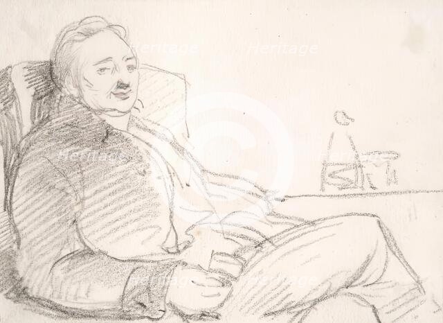 A Man Holding a Glass, c1830s. Creator: John Phillip.