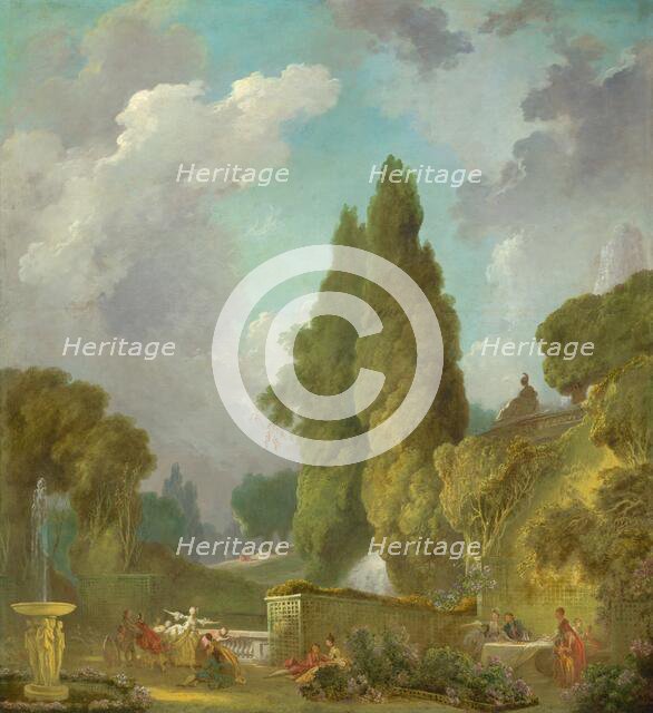 Blindman's Buff, c. 1775/1780. Creator: Jean-Honore Fragonard.