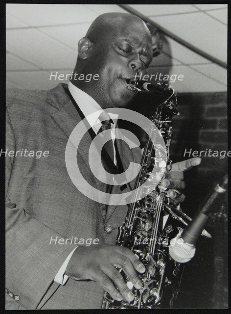 Alto saxophonist Wessell Anderson playing at The Fairway, Welwyn Garden City, Hertfordshire, 2004 Artist: Denis Williams