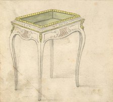 Design for a Small Hollow-topped Table, 19th century. Creator: Anon.