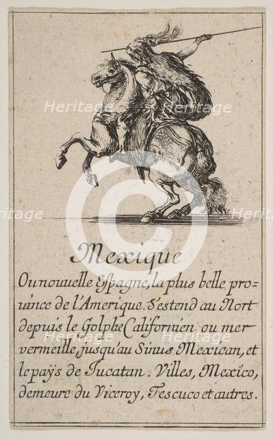 Mexico, from 'Game of Geography' (Jeu de la Géographie), 1644. Creator: Stefano della Bella.