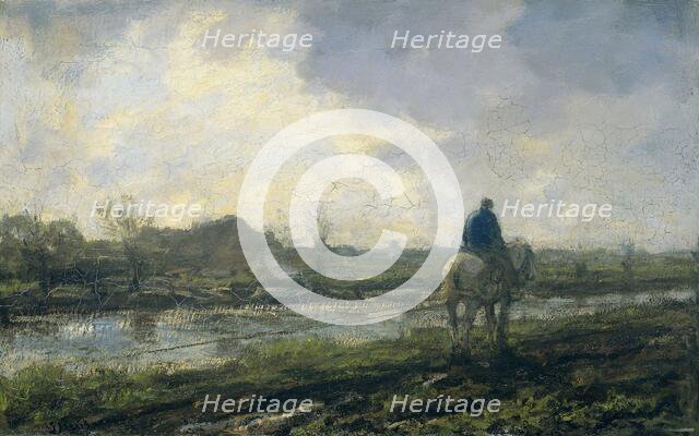 Towpath, 1894.  Creator: Jacob Henricus Maris.