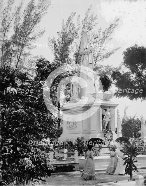 Monument to Cuban students, Colon Cemetery, Havana, Cuba, between 1900 and 1905. Creator: Unknown.