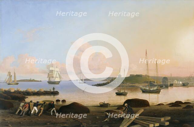The Fort and Ten Pound Island, Gloucester, Massachusetts, 1847. Creator: Fitz Hugh Lane.