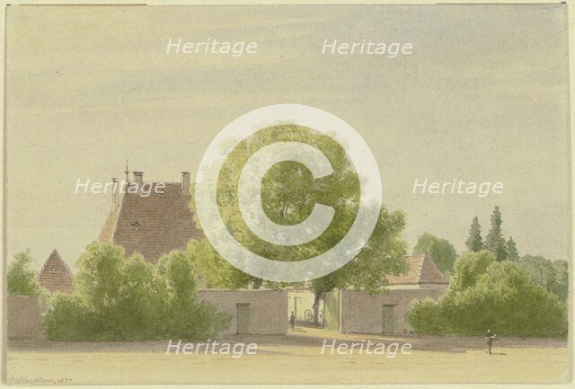 The Gunderrode family court, 1857. Creator: Carl Theodor Reiffenstein.