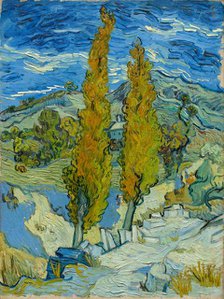 The Poplars at Saint-Rémy, 1889. Creator: Vincent van Gogh (Dutch, 1853-1890).