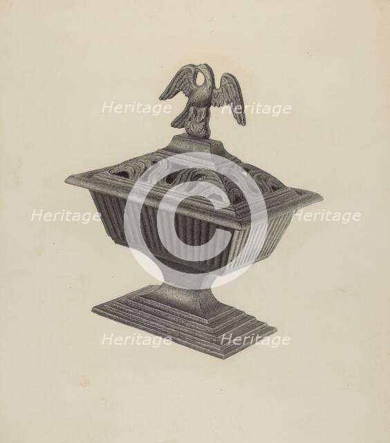 Stove Urn, c. 1939. Creator: Milton Grubstein.