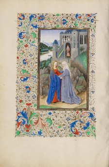 The Visitation; Llangattock Hours, 1450s. Creator: Master of the Llangattock Hours.